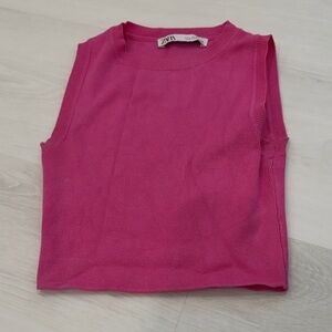Zara pink crop top
